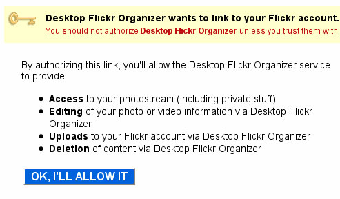 Allow DFO Access To Flickr Allow DFO Access To Flickr