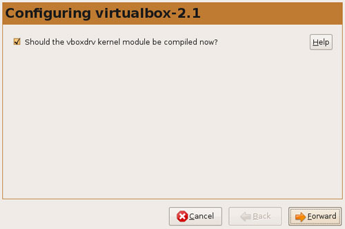 Install VirtualBox Screen 2 Install VirtualBox Screen 2