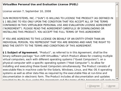VirtualBox EULA VirtualBox EULA