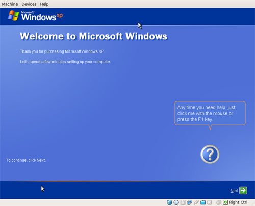 Windows Running In VM Windows Running In VM