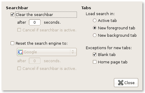Search Options Addon for Firefox Search Options Addon for Firefox