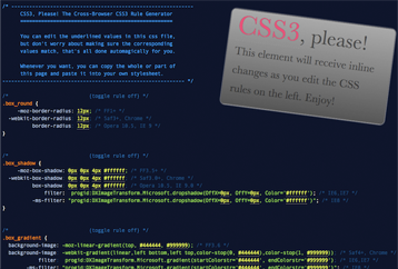 CSS3Please from Paul Irish
